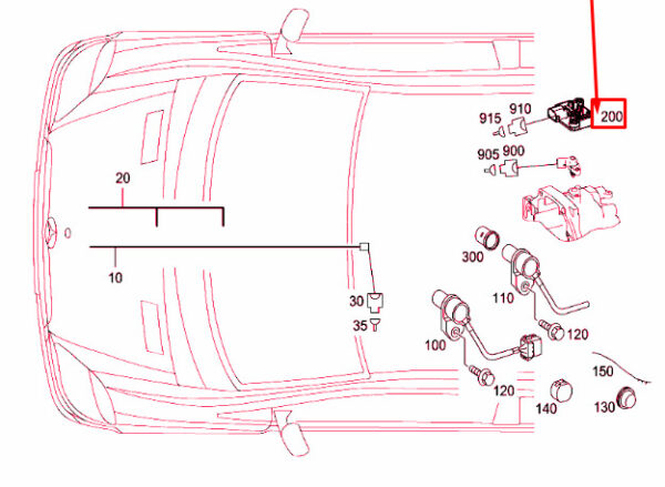 A0009055001 - NEW MERCEDES-BENZ SPRINTER 906 TRAVEL SENSOR A0009055001 ORIGINAL