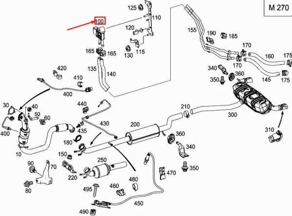 A0009057809 - Mercedes-Benz GLC X253 Differential Pressure Sensor A0009057809 NEW Original