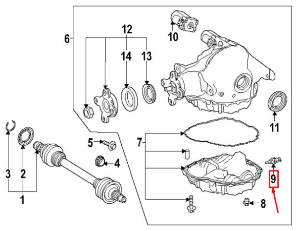 A0009059208 - NEW MERCEDES-BENZ E W213 TEMPERATURE SENSOR A0009059208 ORIGINAL