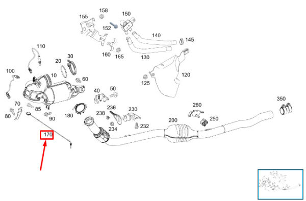 A0009059511 - New MERCEDES-BENZ GLS X167 Temperature Sensor A0009059511