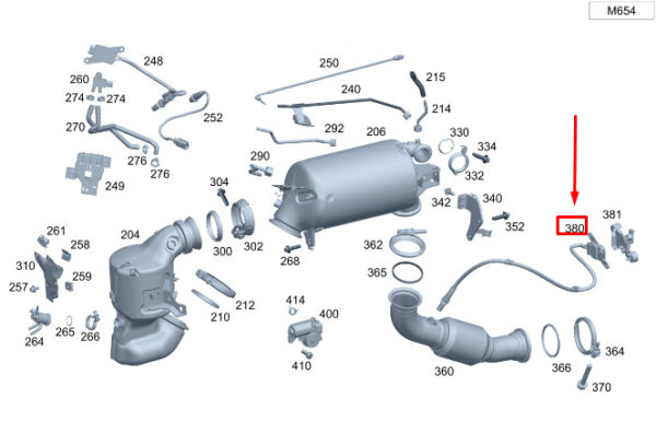 A0009059613 - New MERCEDES-BENZ SPRINTER 907 NOx Sensor A0009059613