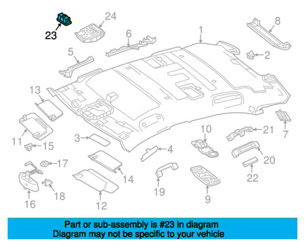 A00090636049051 - Mercedes-Benz Reading Light A00090636049051