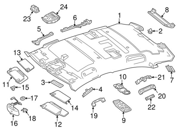 A00090636049051 - Mercedes-Benz Reading Light A00090636049051