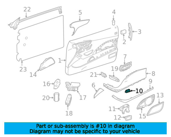 A00090638045E66 - Mercedes-Benz Front Courtesy Light A00090638045E66