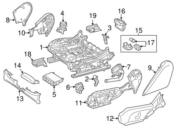 A00090639049051 - Mercedes-Benz Front Courtesy Light A00090639049051