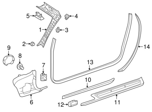 A00090699049051 - NEW MERCEDES-BENZ SLC S CLASS FRONT GLOVE BOX LIGHT A00090699049051 ORIGINAL