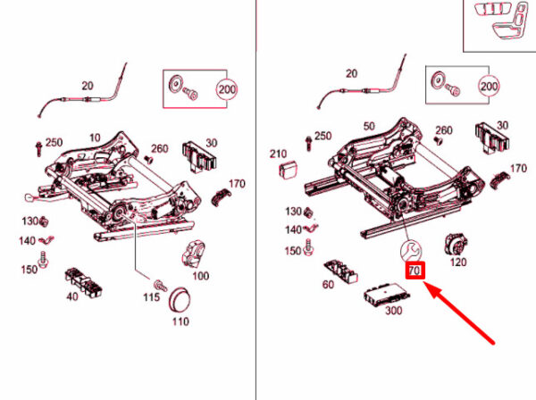 A0009107902 - NEW MB C C204 FRONT RIGHT LONGITUDINAL HORIZONTAL ADJUSTMENT A0009107902
