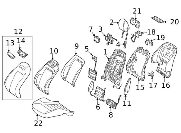 A000913050064 - NEW MERCEDES-BENZ C AMG CLASS FRONT RIGHT SEAT PLATE CLIP A000913050064