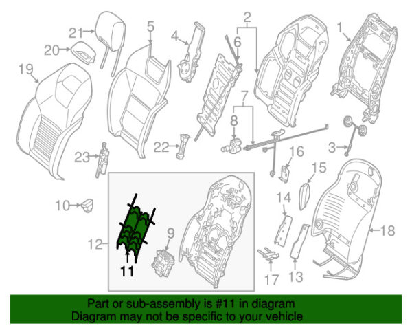 A0009140600 - NEW MERCEDES-BENZ SL CLASS FRONT RIGHT SEAT CUSHION SPRING A0009140600 ORIGINAL