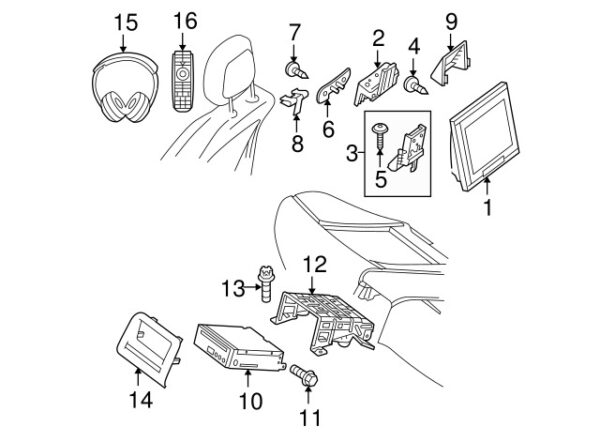 A0009190000 - NEW MERCEDES-BENZ GLK E-CLASS FRONT VIDEO MONITOR BRACKET A0009190000 GENUINE