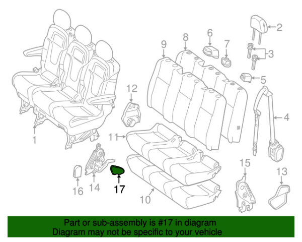 A00092902279051 - NEW MB METRIS CLASS TAILGATE CLINIC -LATCH RELEASE -HANDLE A00092902279051