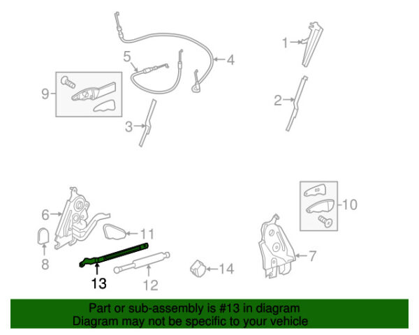 A0009410107 - NEW MERCEDES-BENZ METRIS CLASS SEEDS LIFT SUPPORT CLASS A00094107 GENUINE