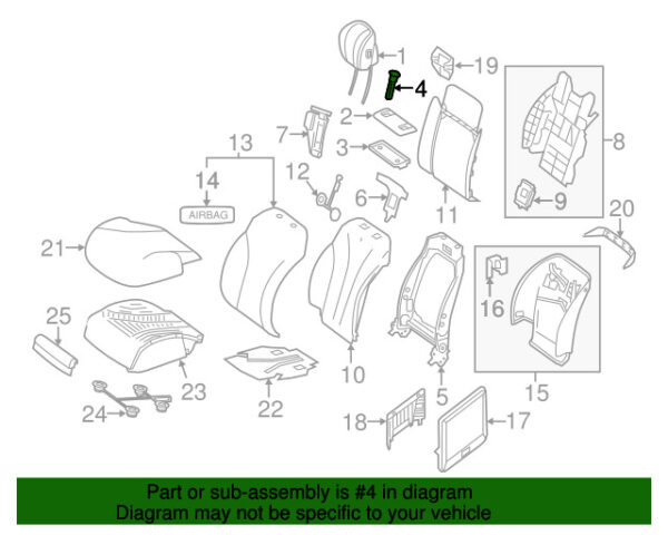 A00097005415E66 - NEW MERCEDES-BENZS CLASS FRONT LEFT HEADREST GUIDE A00097005415E66 ORIGINAL