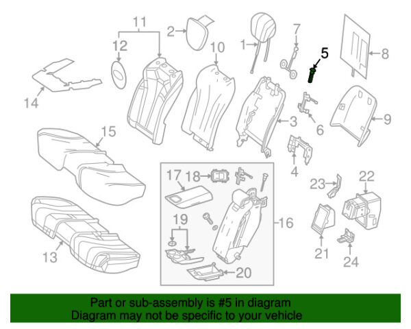 A00097005418R73 - NEW MERCEDES-BENZ CLASSES FRONT LEFT HEADREST GUIDE A00097005418R73 ORIGINAL