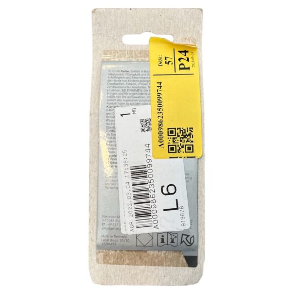 A0009862350099744 - Mercedes-Benz Touch Up Paint Stick Glossy Metallic Silver Authentic