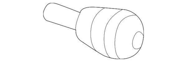 A0009887911 - Mercedes-Benz front glove compartment door bumper A0009887911