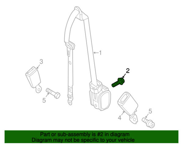 A0009901399 - NEW MERCEDES-BENZ METRIS CLASS SEAT BELTS AND SHOULDER STRAPS A0009901399