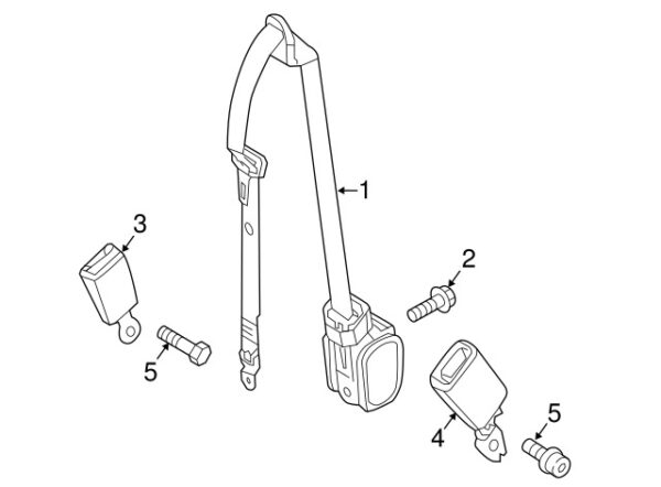 A0009901399 - NEW MERCEDES-BENZ METRIS CLASS SEAT BELTS AND SHOULDER STRAPS A0009901399