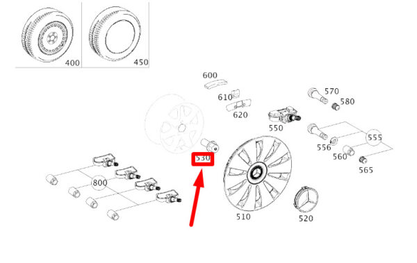 A0009901707 - Mercedes-Benz CLA C117 wheel ball waistband screw A0009901707 new original