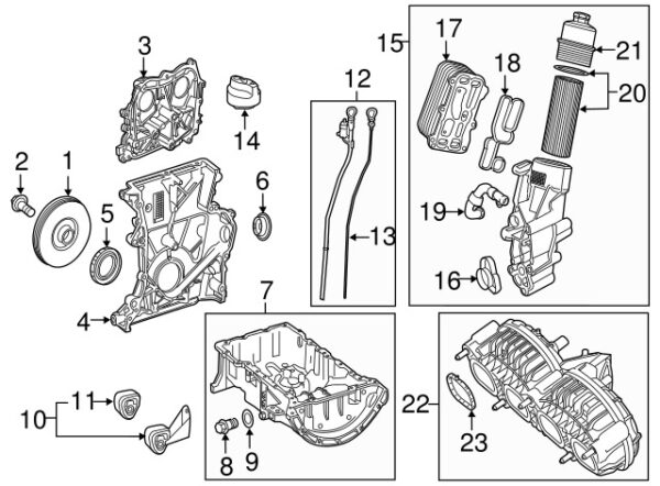 A0009902108 - NEW MERCEDES-BENZ GLA CLA CLASS ENGINE HARMONIC BALANCER BOLT A0009902108