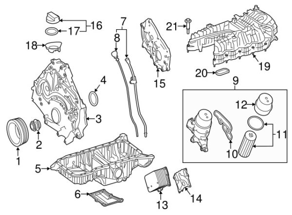 A0009902723 - NEW MERCEDES-BENZ E CLS-CLASS ENGINE INTAKE PIN A0009902723 GENUINE