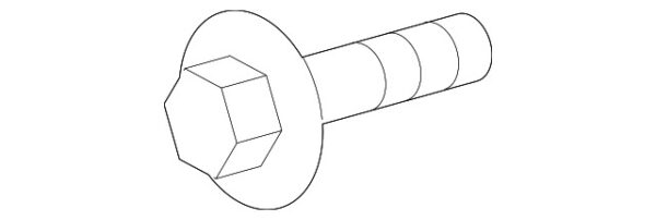 A0009903208 - Mercedes-Benz Upper Door Hinge Bolt A0009903208