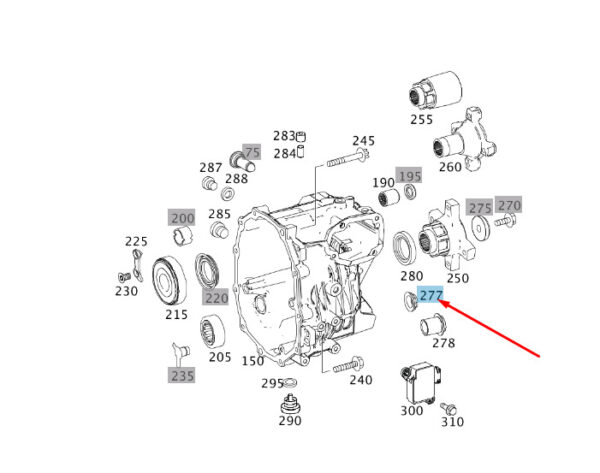 A0009904953 - MERCEDES-BENZ C W204 GEARBOX FLANGE ON SHAFT NUT A0009904953 NEW GENUINE