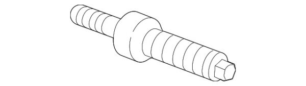A0009905815 - Mercedes-Benz replacement tire bolt A0009905815