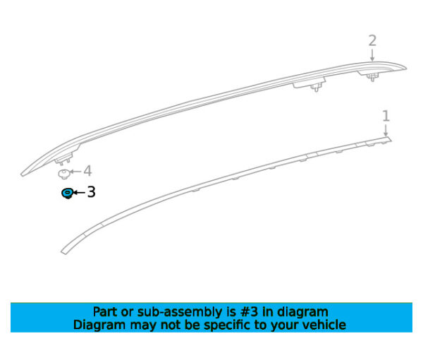 A0009907126 - Mercedes-Benz roof rack side rail nut A0009907126