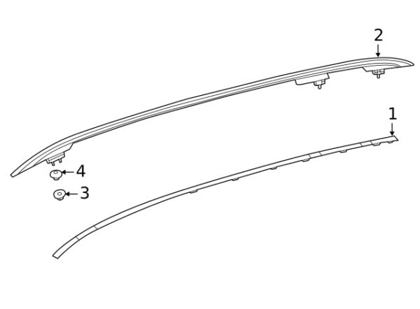 A0009907126 - Mercedes-Benz roof rack side rail nut A0009907126