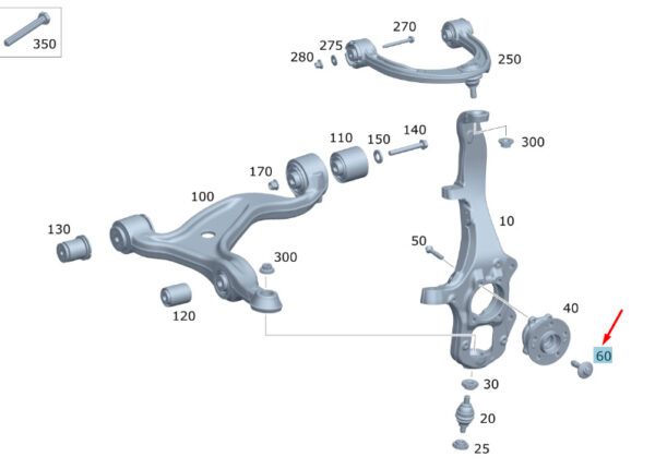 A0009907506 - NEW MERCEDES-BENZ GLE W167 FRONT WHEEL DISC A0009907506 ORIGINAL