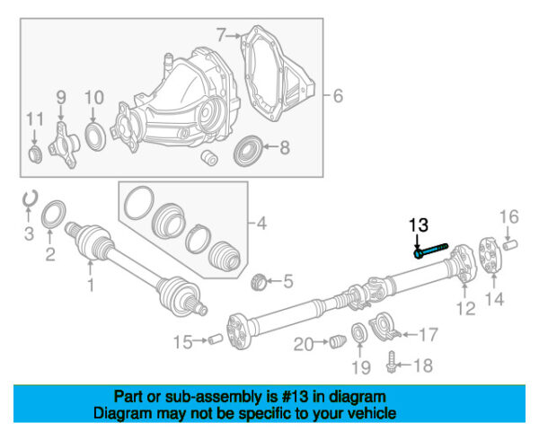 A0009909306 - Mercedes-Benz drive shaft screw A0009909306