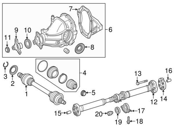 A0009909306 - Mercedes-Benz drive shaft screw A0009909306