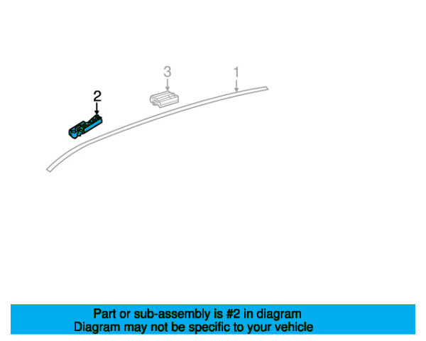 A0009913170 - Mercedes-Benz roof strip clip A0009913170