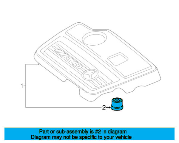 A0009914071 - Mercedes-Benz Upper Radiator Insulator A0009914071