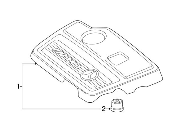 A0009914071 - Mercedes-Benz Upper Radiator Insulator A0009914071