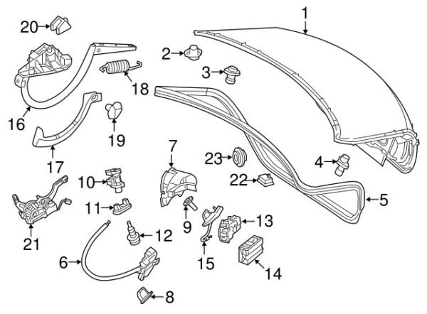 A0009917100 - NEW MERCEDES-BENZ CLS C-CLASS REAR PANEL CLIP A0009917100