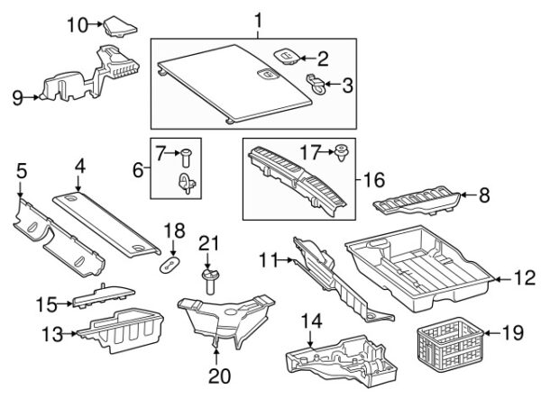 A0009919898 - Mercedes-Benz Liftgate Trim Scuff Plate Clip A0009919898