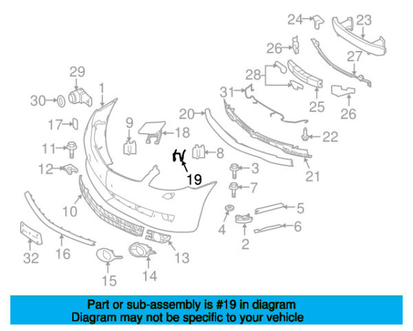 A0009932811 - Mercedes-Benz Headlight Washing System Cover Spring A0009932811