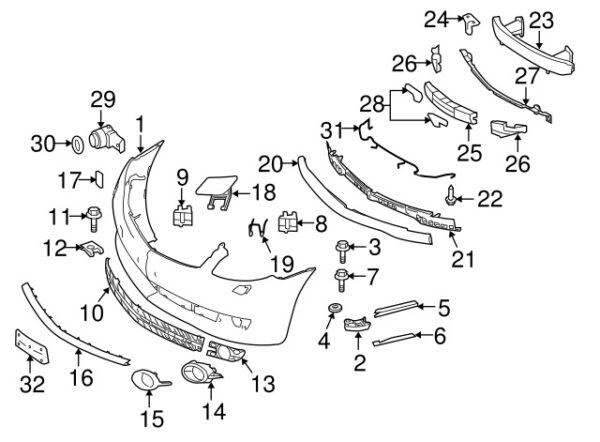 A0009932811 - Mercedes-Benz Headlight Washing System Cover Spring A0009932811