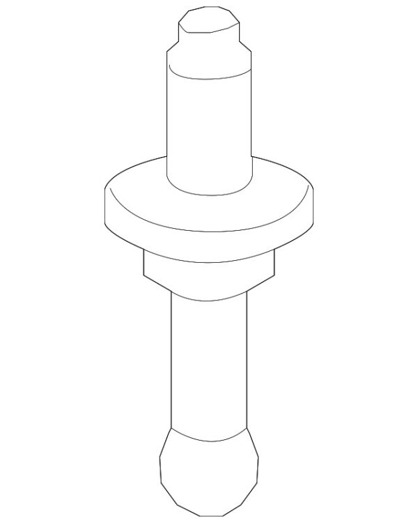 A0009937660 - Mercedes-Benz bonnet support bolt A0009937660