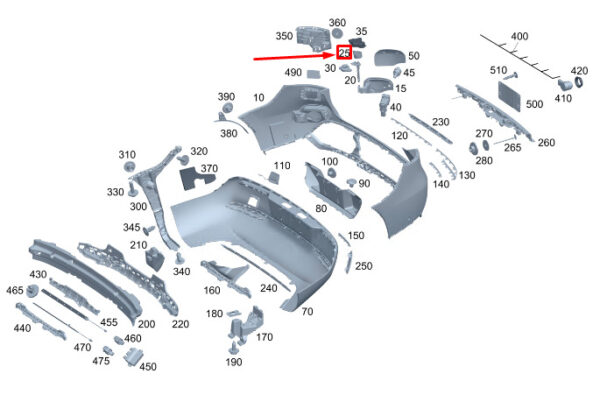 A0009938100 - New Mercedes-Benz EQC Hinge Bracket Coil Spring A0009938100 Genuine