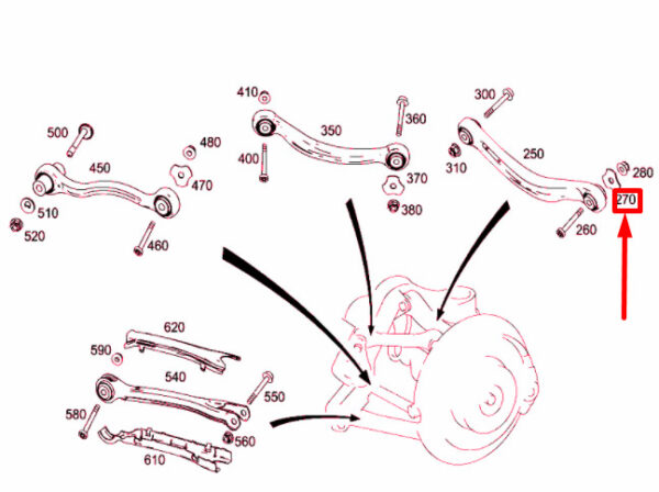 A0009946810 - NEW MERCEDES-BENZ C W204 REAR AXLE SUSPENSION FUSE DISC A0009946810
