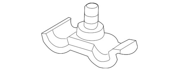 A0009952132 - NEW MERCEDES-BENZ E-CLASS TRANSMISSION OIL COOLER LINE HOLDER A0009952132
