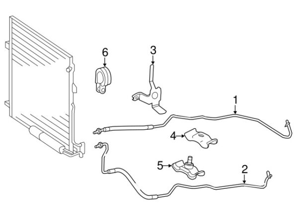 A0009952632 - Mercedes-Benz Transmission Oil Cooler Line Clamp A0009952632