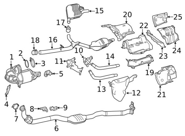 A0009955033 - NEW MERCEDES-BENZ AMG ONE CLASS CATALYTIC CONVERTER A0009955033 GENUINE