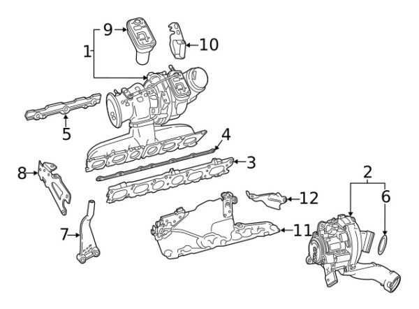A0009975900 - NEW MERCEDES-BENZ CLS AMG CLASS TURBOCHARGER O-RING A0009975900 GENUINE