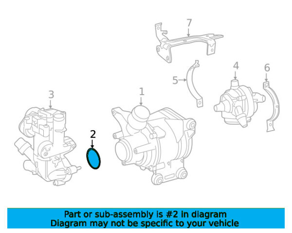 A0009976109 - Mercedes-Benz Engine Water Pump O-Ring A0009976109