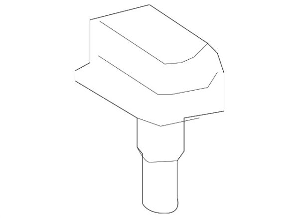 A0009981800 - Mercedes-Benz convertible roof storage compartment stop A0009981800