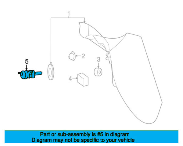 A0009982495 - Mercedes-Benz Tail Light Clip A0009982495